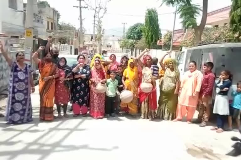 Ajmer news, protest due to water problem