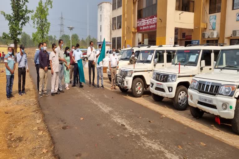 5 vehicles flagged off for corona