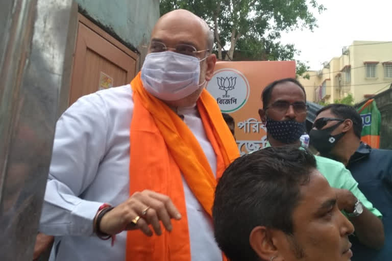 bengal election 2021_Amit Shah at the door of the election campaign in Bhabanipur