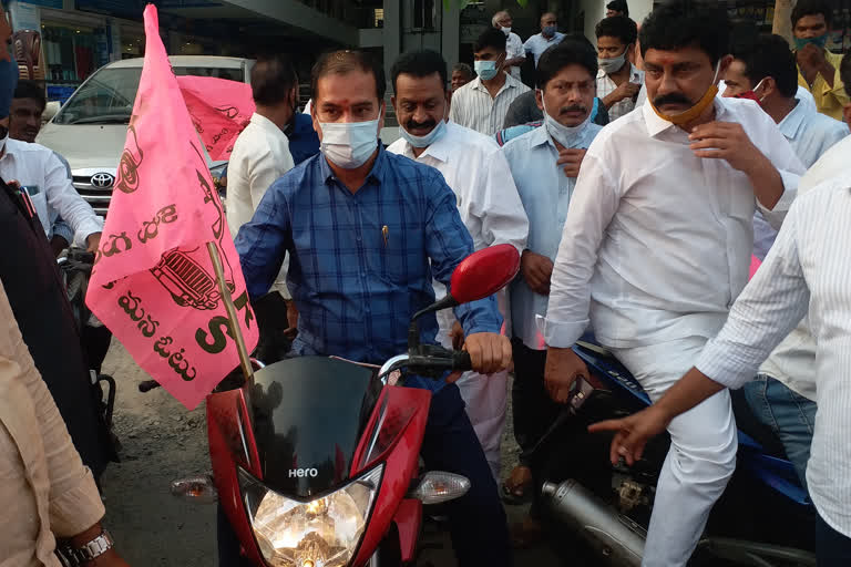 bike rally in warangal