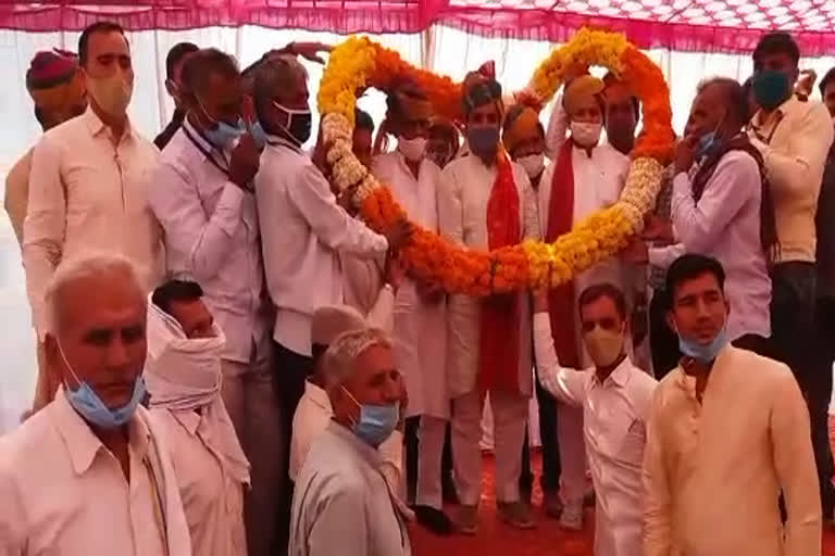 भेड़ प्रजनन केन्द्र में अभिनंदन समारोह, Greeting Ceremony at Sheep Breeding Center