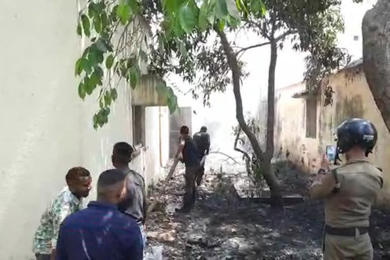 Fire in Rampura police post Complex