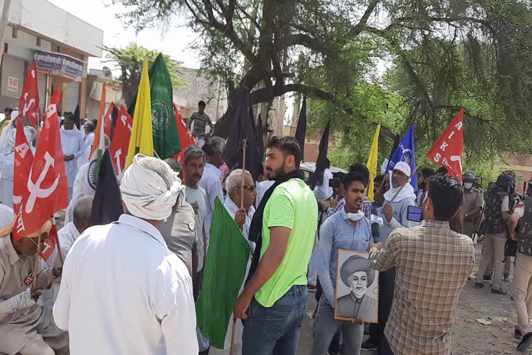 op dhankar farmer shown black flag