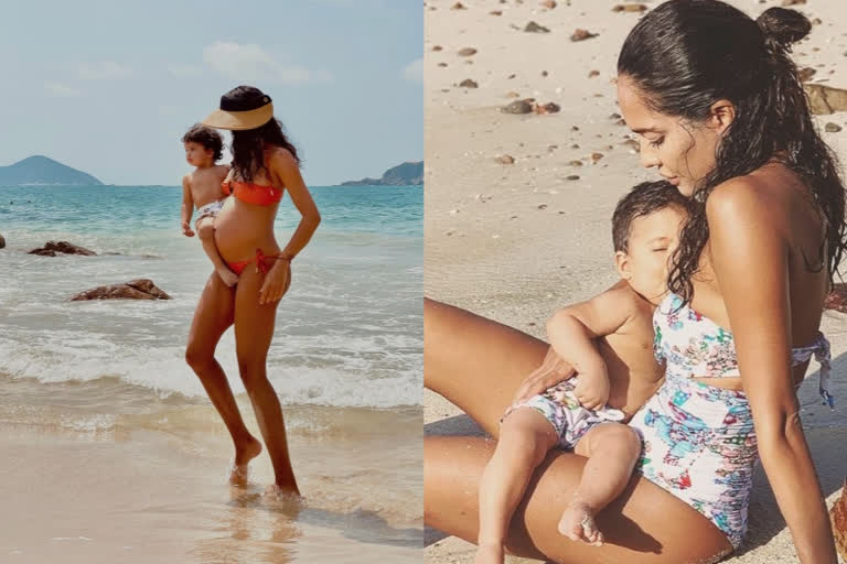 Lisa Haydon is 'nervous' about third baby while having a toddler in arm