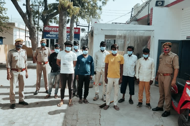 noida Police arrested eight mining mafia