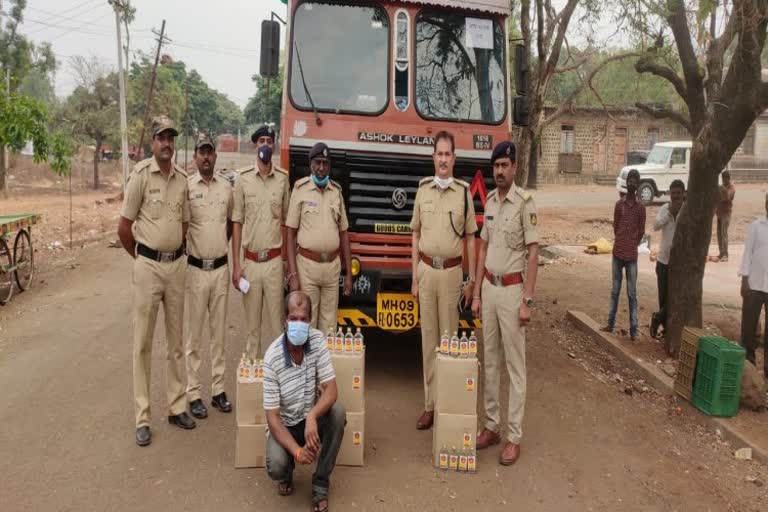 illicit liquor seized by excise officials