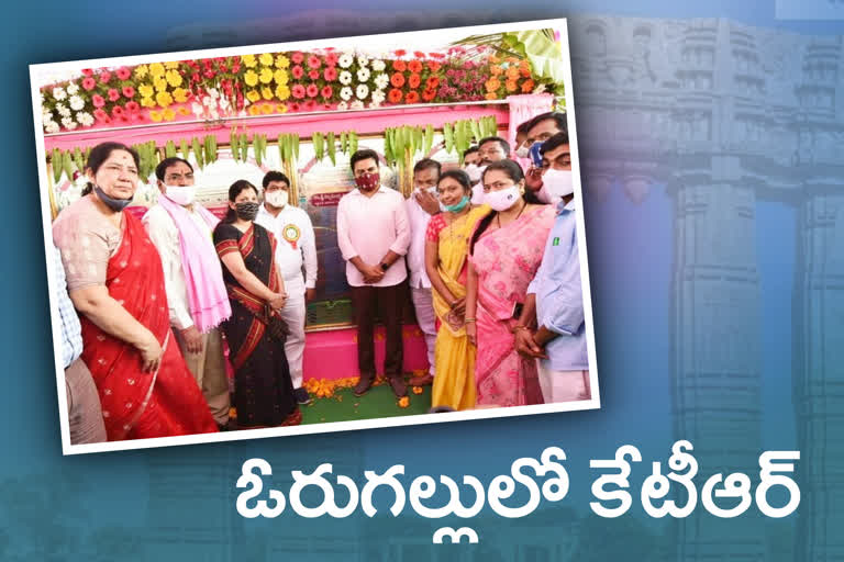 MINISTER KTR TOUR IN GREATER WARANGAL