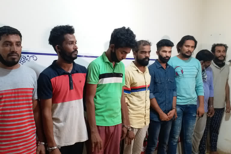 8 arrested