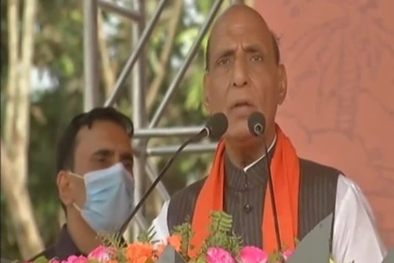 Didis conduct unbecoming of a CM  Rajnath Singh  Rajnath Singh in West bengal  Rajnath Singh slams mamata banerjee  Rajnath Singh attacks wb cm  Rajnath Singh lashes out at mamata  west bengal assembly polls  bengal elections  രാജ്നാഥ് സിംഗ്  മമതയുടെ രീതികൾ മുഖ്യമന്ത്രിയ്ക്ക് ചേർന്നതല്ലെന്ന് രാജ്നാഥ് സിംഗ്  കേന്ദ്രമന്ത്രി രാജ്നാഥ് സിംഗ്