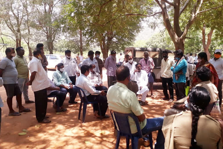 sub collector mourya visit disputed lands at visaka district