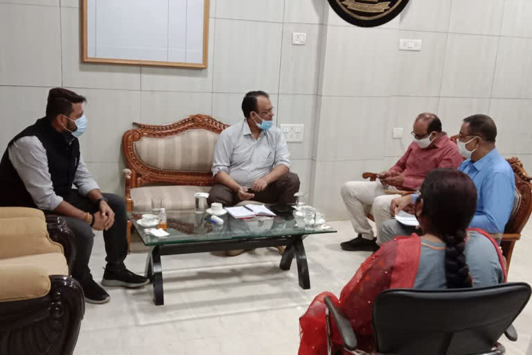 bemetara collector and mla held a meeting