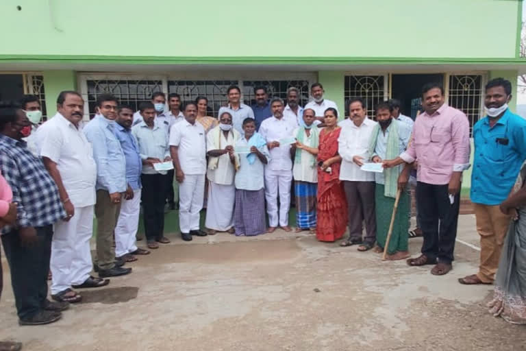 chief minister relief fund checks in devarapalli vizag district