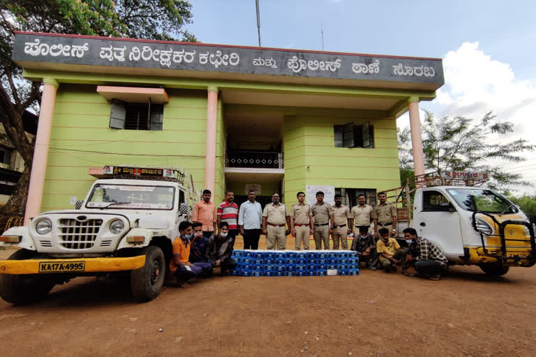 Mobile tower battery thieves accused, Mobile tower battery thieves accused arrested by Shivamogga police, Shivamogga police, Shivamogga police news, ಮೊಬೈಲ್ ಟವರ್ ಬ್ಯಾಟರಿ ಕಳ್ಳರು, ಮೊಬೈಲ್ ಟವರ್ ಬ್ಯಾಟರಿ ಕಳ್ಳರನ್ನು ಬಂಧಿಸಿದ ಶಿವಮೊಗ್ಗ ಪೊಲೀಸರು, ಶಿವಮೊಗ್ಗ ಪೊಲೀಸ್​, ಶಿವಮೊಗ್ಗ ಪೊಲೀಸ್​ ಸುದ್ದಿ,