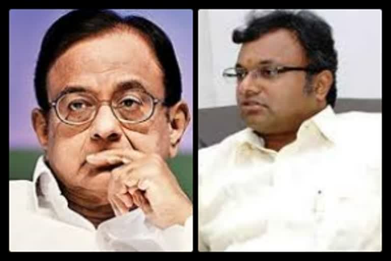 p chidambaram and karti chidambaram