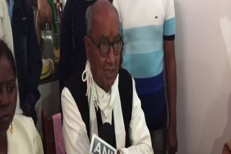 Congress leader Digvijaya Singh tests positive for COVID-19  in quarantine at Delhi residence  കോൺഗ്രസ്‌ നേതാവ്  കൊവിഡ്‌  ദിഗ്‌വിജയ്‌ സിംഗ്‌