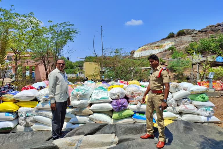 illegally stored Ration rice