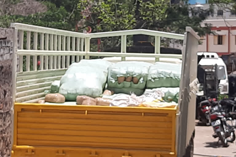 huge ganja seized in paderu vizag district