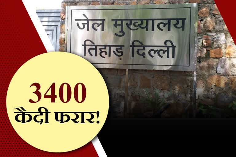 3400-prisoners-escaped-from-tihar-jail-on-bail-in-delhi