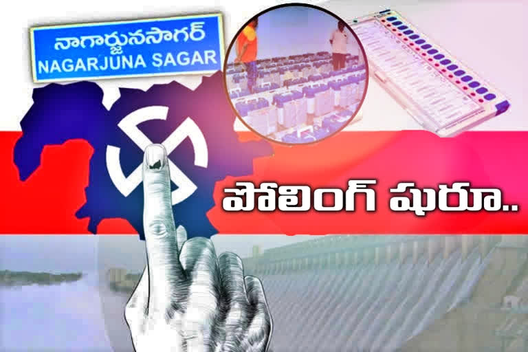 nagarjuna sagar by election, nagarjuna sagar, nagarjuna sagar polling