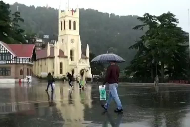 hailstorm and rain in shimla