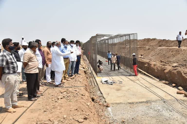 MP Ramesh Jigajinagi inspected Airport Construction work at Vijaypur