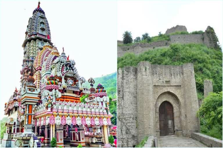 himachal temple and fort (file)