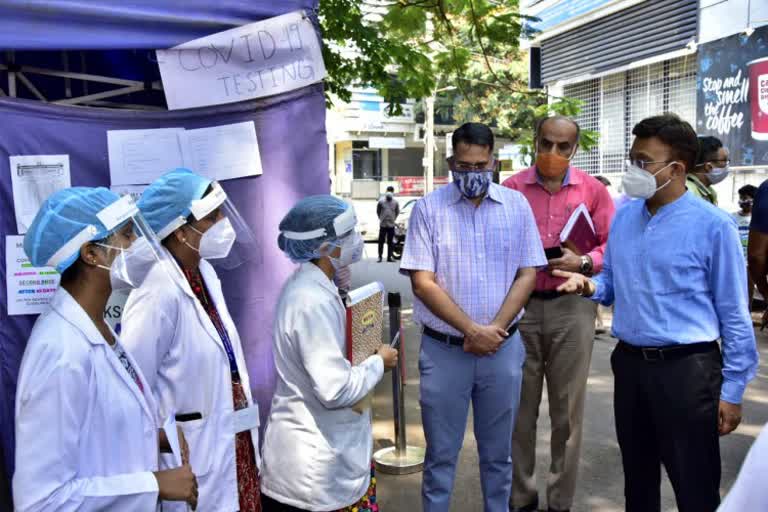 bbmp-chief-commissioner-inspected-the-covid-care-center