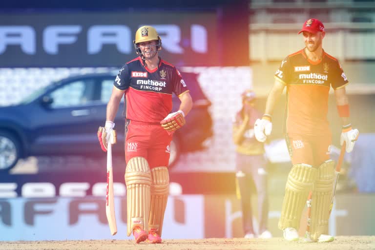 IPL 2021: Maxwell, de Villiers power RCB to 204-4 against KKR