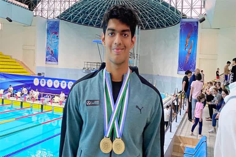 તરણવીર શ્રીહરિ નટરાજેએ રાષ્ટ્રીય રેકોર્ડ પોતાના નામે કર્યો, ઉઝ્બેકિસ્તાનમાં બીજો ગોલ્ડ મેડલ જીત્યો