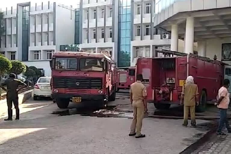 third floor of nepal house campus building caught fire in ranchi