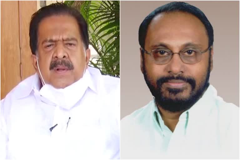 Ramesh Chennithala  Cherian Philip  Ramesh Chennithala welcomes Cherian Philip to Congress  ചെറിയാന്‍ ഫിലിപ്പ്  രമേശ് ചെന്നിത്തല  കോണ്‍ഗ്രസിലേക്ക് സ്വാഗതം ചെയ്‌ത് രമേശ് ചെന്നിത്തല