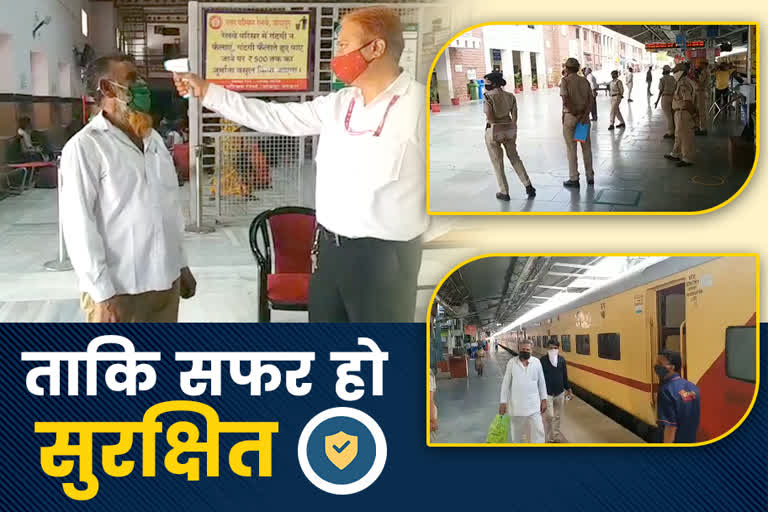 Strict action being taken at the railway station in Jodhpur