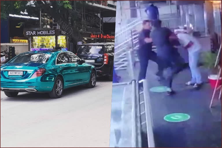 Car parking issue, Bouncers attack on man, Bouncers attack on man in Bangalore, Bangalore attack news, ಕಾರು ಪಾರ್ಕಿಂಗ್​ ವಿಚಾರಕ್ಕೆ ಕಿರಿಕ್, ವ್ಯಕ್ತಿಗೆ ಥಳಿಸಿದ ಬೌನ್ಸರ್ಸ್, ಬೆಂಗಳೂರಿನಲ್ಲಿ ವ್ಯಕ್ತಿಗೆ ಥಳಿಸಿದ ಬೌನ್ಸರ್ಸ್, ಬೆಂಗಳೂರು ಸುದ್ದಿ,