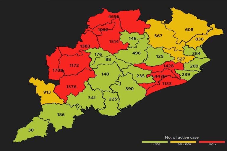 ବଢୁଛି ସଂକ୍ରମଣ; ରେଡ ଜୋନରେ ରାଜ୍ୟର 10 ଜିଲ୍ଲା