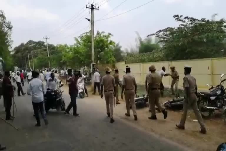 police action on transport employees in kolar