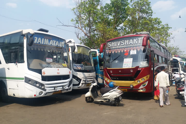 limited passengers are seen at maango bus terminal in Jamshedpur