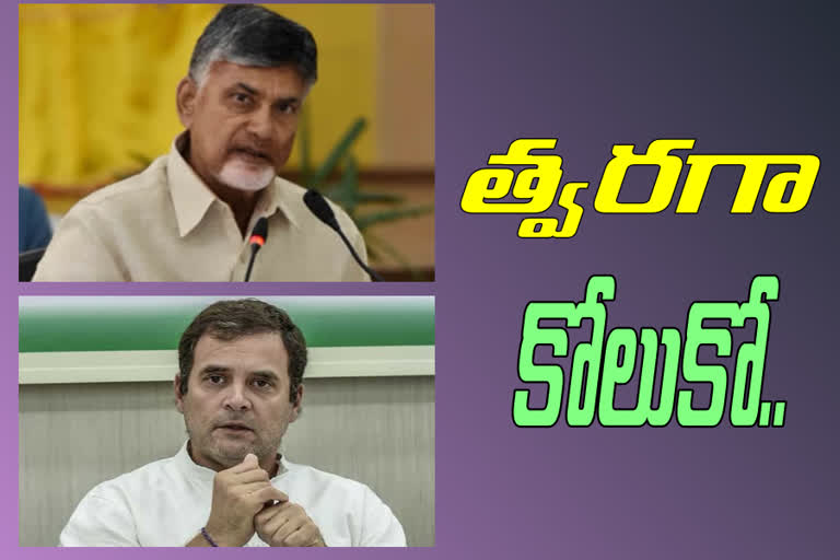 chandrababu wishes rahul Gandhi for speedy recovery