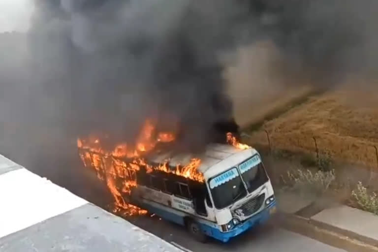 sirsa roadways bus fire