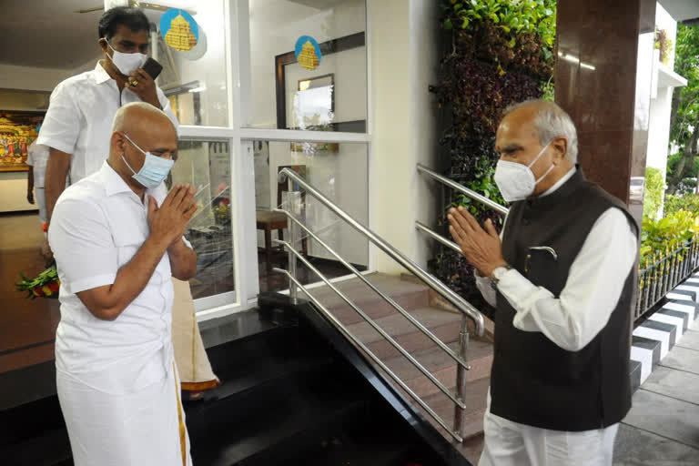 Governor of Tamil Nadu visit Tirumala