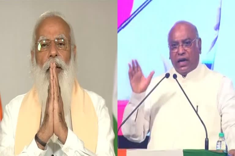 Mallikarjun Kharge spark on modi nation address