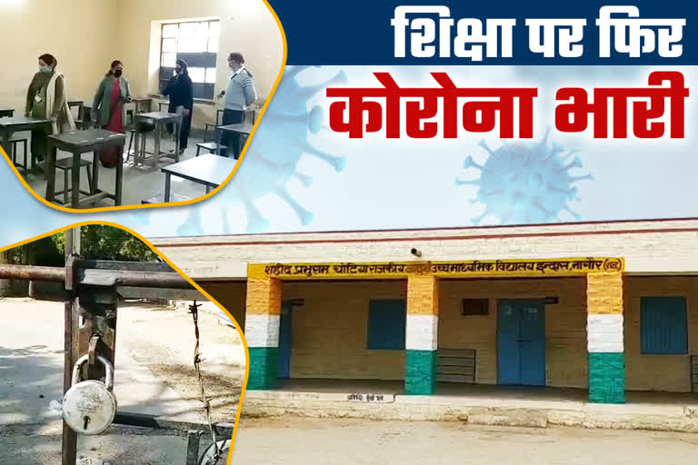 कोरोना के कारण स्कूल बंद,   31 हजार स्कूल बंद, जयपुर समाचार,  Schools up to fifth have been closed for one year,  School closed due to Corona, 31 thousand schools closed