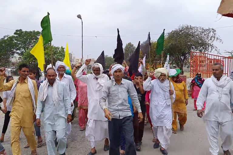 farmers protest against property Damage Recovery act 2021 haryana in kaithal