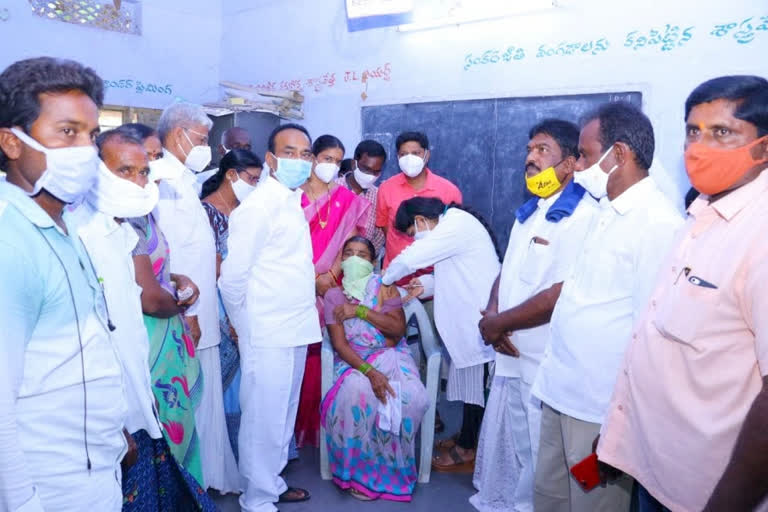 minister etela, etela visit karimnagar