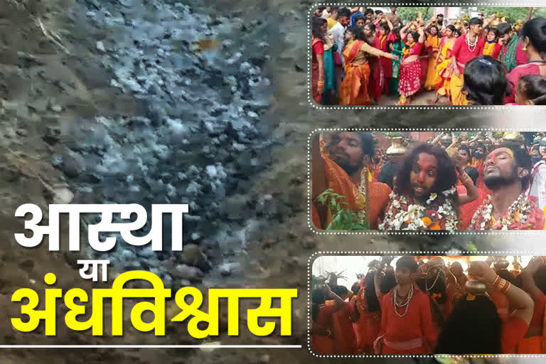 Women worship maa Mangala by walking on embers in jamshedpur