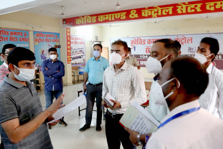 Collector inspected district hospital