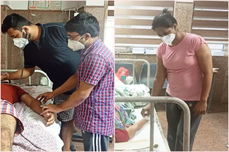 Two doctors of Bhopal are treating patients