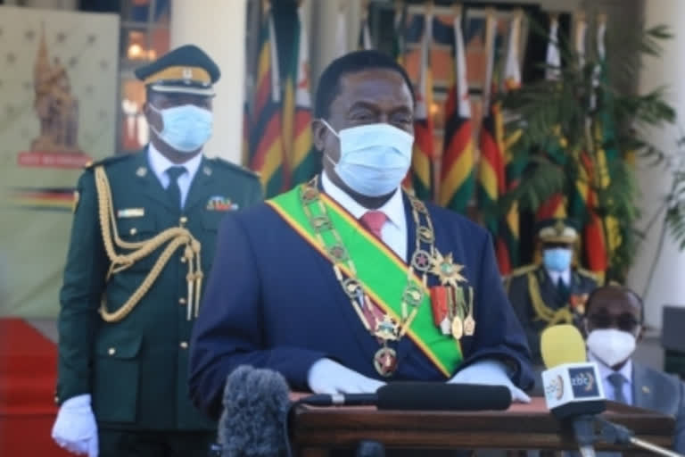 Zimbabwean President Emmerson Mnangagwa