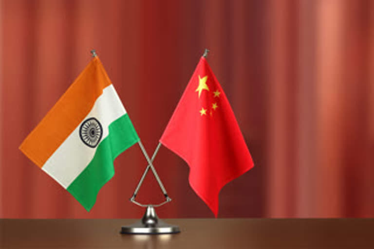 China flag, india flag