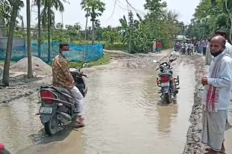 জনীয়াত ৰাস্তা মেৰামতিৰ নামত ব্যাপক দুৰ্নীতি