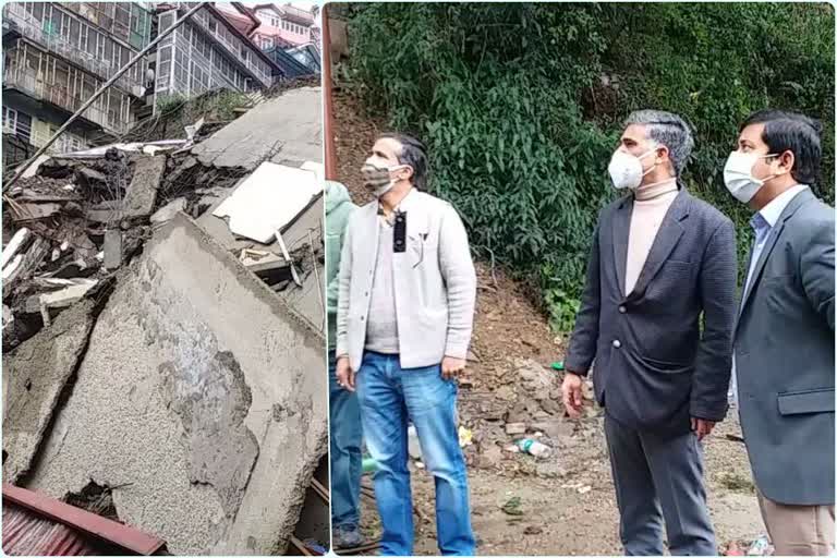 dc-aditya-negi-inspected-building-collapsed-for-heavy-rainfall-in-sanjauli